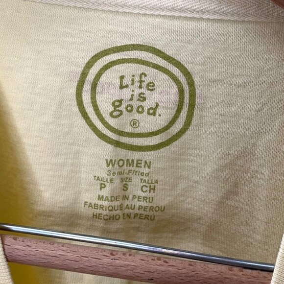 Life is‎ Good Short Sleeve Flip Flop T-shirt- Women's Semi-Fitted S - Picture 4 of 4